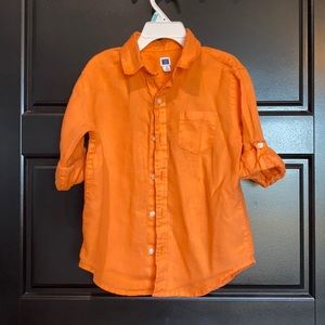 Orange Button Down Shirt